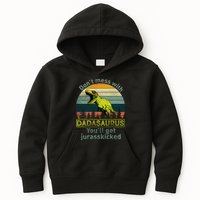 Don't Mess With Dadasaurus Kids Hoodie