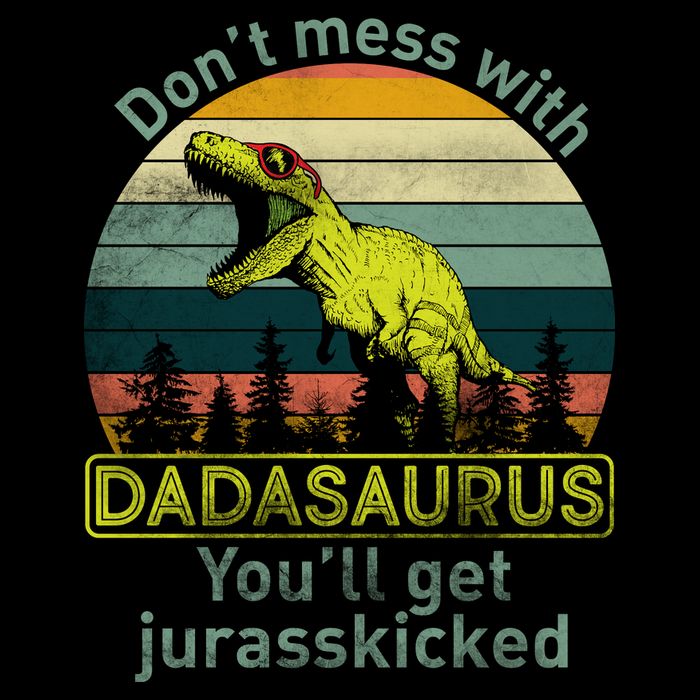 Don't Mess With Dadasaurus Wool Snapback Cap