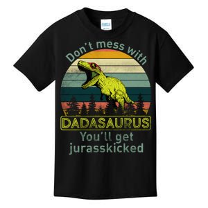 Don't Mess With Dadasaurus Kids T-Shirt