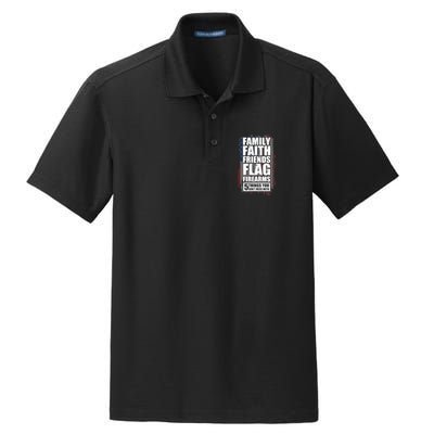 Don't Mess With Family Faith Friends Flag Firearms Dry Zone Grid Polo
