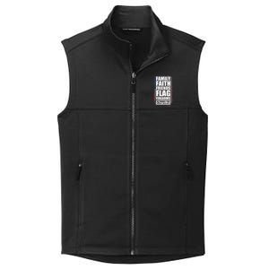 Don't Mess With Family Faith Friends Flag Firearms Collective Smooth Fleece Vest