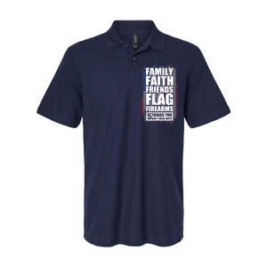 Don't Mess With Family Faith Friends Flag Firearms Softstyle Adult Sport Polo