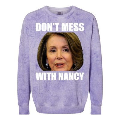 Don't Mess With Mama Nancy Pelosi Colorblast Crewneck Sweatshirt