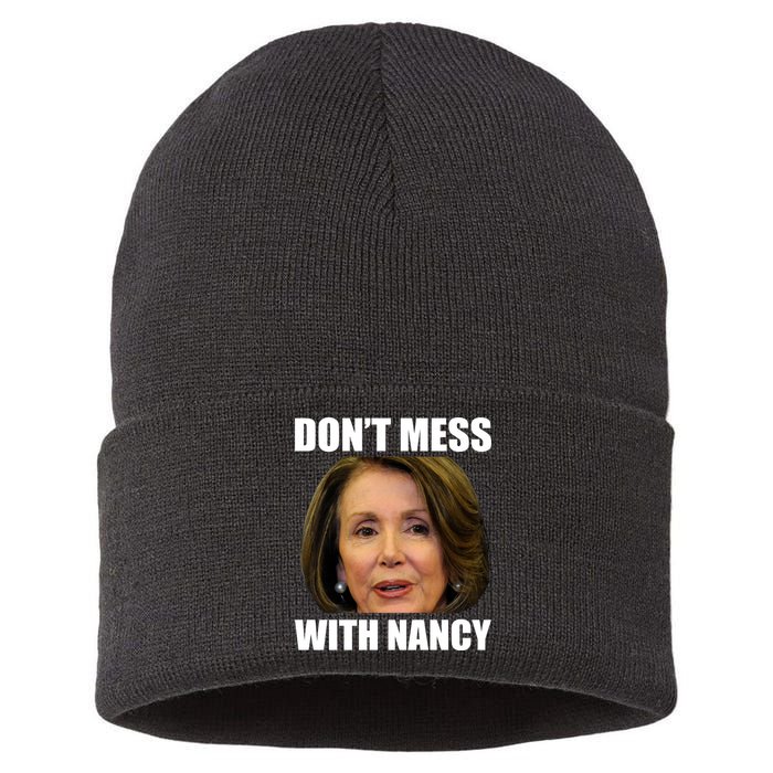 Don't Mess With Mama Nancy Pelosi Sustainable Knit Beanie