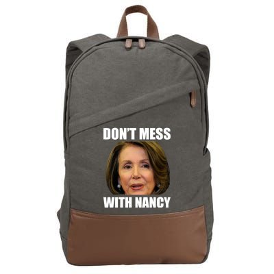 Don't Mess With Mama Nancy Pelosi Cotton Canvas Backpack