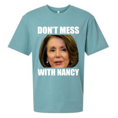Don't Mess With Mama Nancy Pelosi Sueded Cloud Jersey T-Shirt