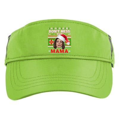 Don't Mess With Mama Pelosi Ugly Christmas Sweater Adult Drive Performance Visor