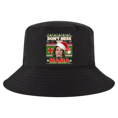 Don't Mess With Mama Pelosi Ugly Christmas Sweater Cool Comfort Performance Bucket Hat