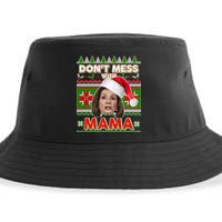 Don't Mess With Mama Pelosi Ugly Christmas Sweater Sustainable Bucket Hat