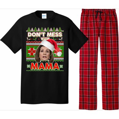 Don't Mess With Mama Pelosi Ugly Christmas Sweater Pajama Set