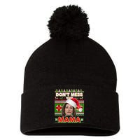 Don't Mess With Mama Pelosi Ugly Christmas Sweater Pom Pom 12in Knit Beanie