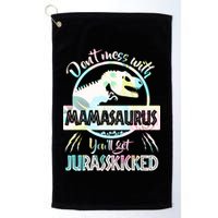 Don't Mess With Mamasaurus Golf Towel