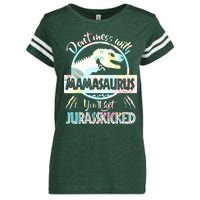 Don't Mess With Mamasaurus Enza Ladies Jersey Football T-Shirt