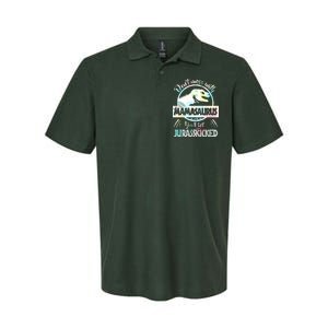 Don't Mess With Mamasaurus Softstyle Adult Sport Polo