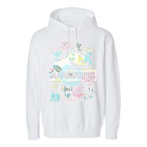 Don't Mess With Mamasaurus Garment-Dyed Fleece Hoodie