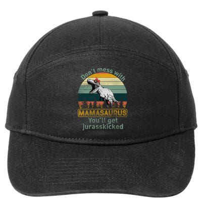 Don't Mess With Mamasaurus Jurrasskicked 7-Panel Snapback Hat