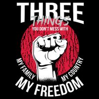 Don't Mess With Me Freedom Quote Backpack