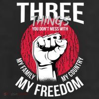 Don't Mess With Me Freedom Quote 11oz C Handle Ceramic Mug