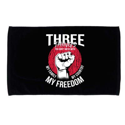 Don't Mess With Me Freedom Quote Microfiber Hand Towel