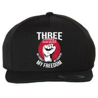 Don't Mess With Me Freedom Quote Wool Snapback Cap