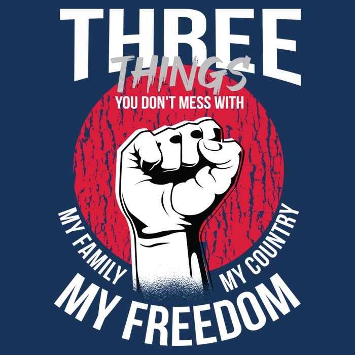 Don't Mess With Me Freedom Quote Button