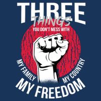 Don't Mess With Me Freedom Quote Bucket Hat