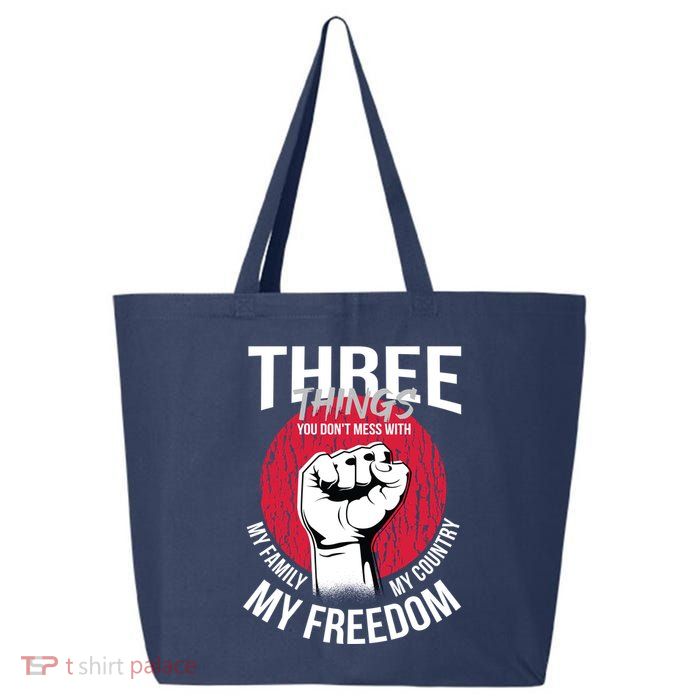 Don't Mess With Me Freedom Quote 25L Jumbo Tote