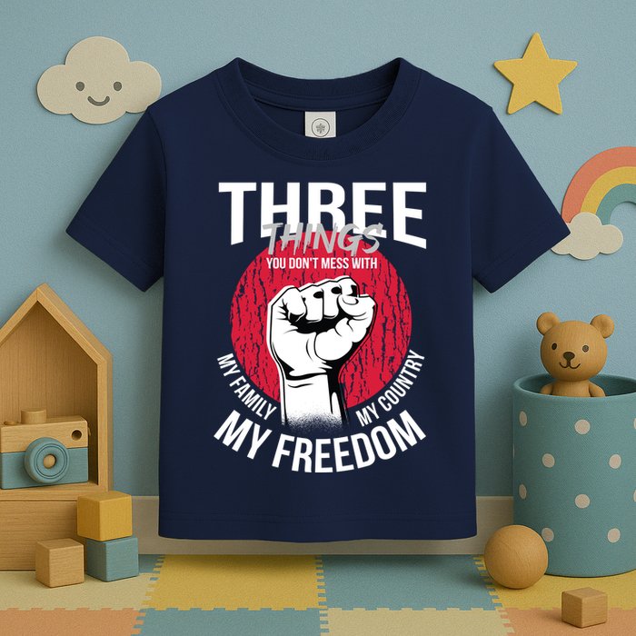 Don't Mess With Me Freedom Quote Toddler T-Shirt