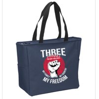 Don't Mess With Me Freedom Quote Zip Tote Bag