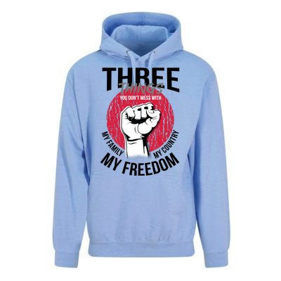 Don't Mess With Me Freedom Quote Unisex Surf Hoodie