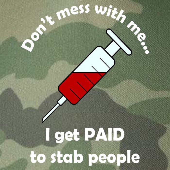 Don't Mess With Me I Get Paid To Stab People Legacy Tie Dye Trucker Hat