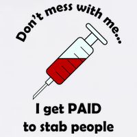 Don't Mess With Me I Get Paid To Stab People Garment-Dyed Sweatshirt