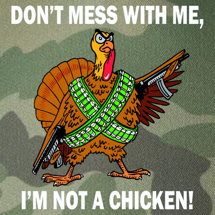 Don't Mess With Me I'm Not A Chicken Turkey Gun Legacy Tie Dye Trucker Hat