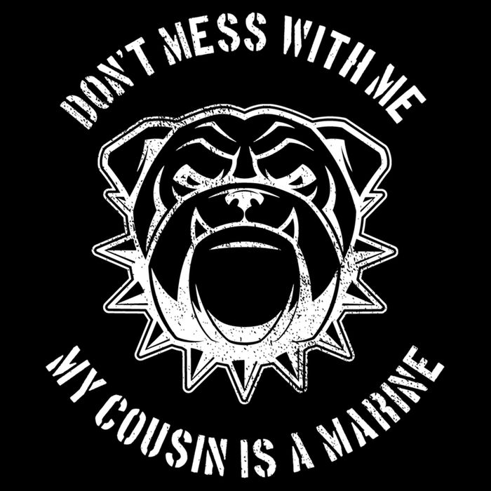 Don't Mess With Me My Cousin Is A Marine 16 in Basic Backpack