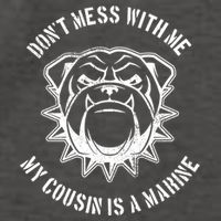Don't Mess With Me My Cousin Is A Marine Vector Backpack