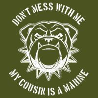 Don't Mess With Me My Cousin Is A Marine Sustainable Bucket Hat