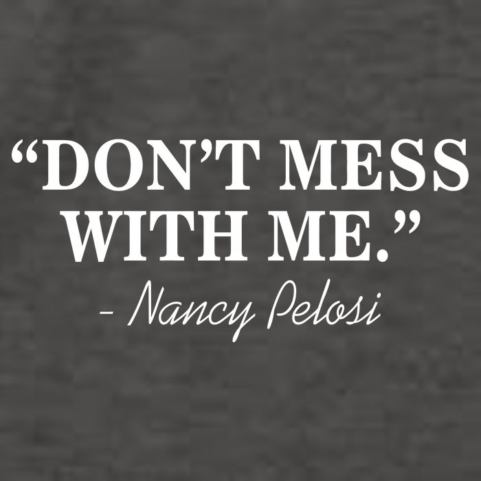 Don't Mess With Me Nancy Pelosi Signature Impeach Vector Backpack