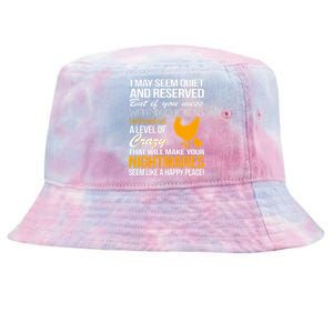 Don't Mess With My Chickens Tie-Dyed Bucket Hat