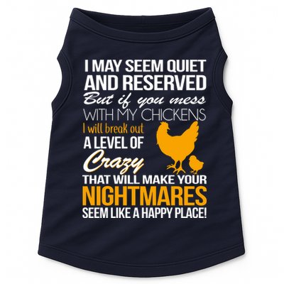 Don't Mess With My Chickens Doggie Tank
