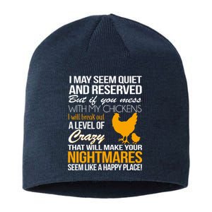 Don't Mess With My Chickens Sustainable Beanie