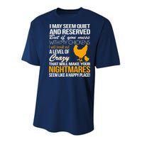 Don't Mess With My Chickens Youth Performance Sprint T-Shirt