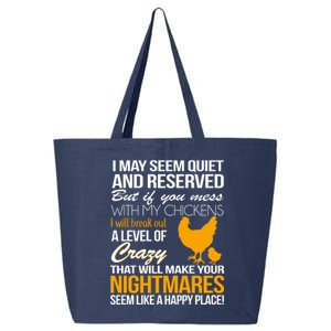 Don't Mess With My Chickens 25L Jumbo Tote