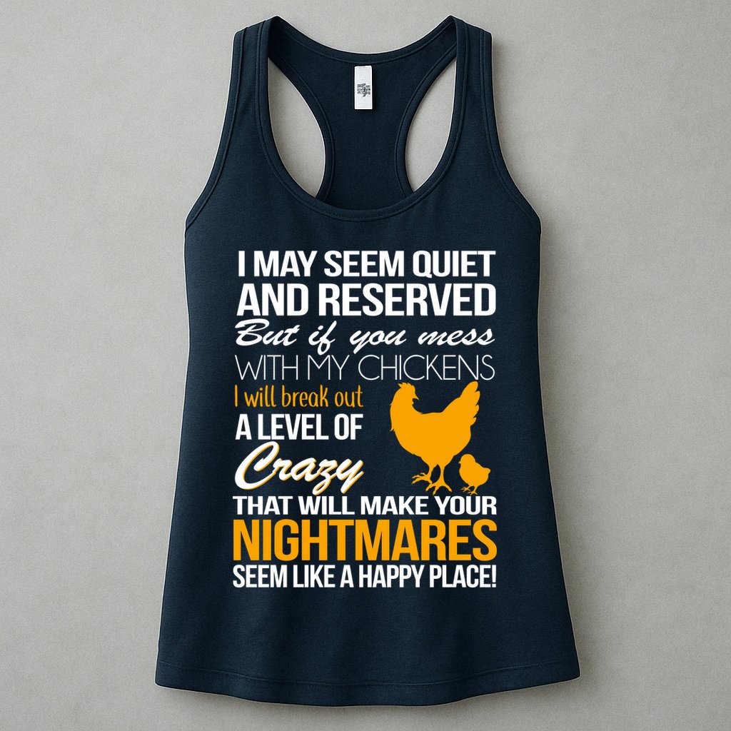 Don't Mess With My Chickens Womens Tank Top