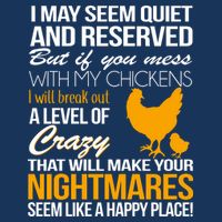 Don't Mess With My Chickens Baby Bodysuit