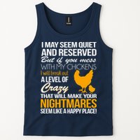Don't Mess With My Chickens Tank Top