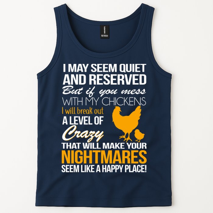 Don't Mess With My Chickens Tank Top