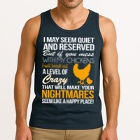 Don't Mess With My Chickens Tank Top