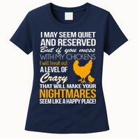 Don't Mess With My Chickens Womens T-Shirt