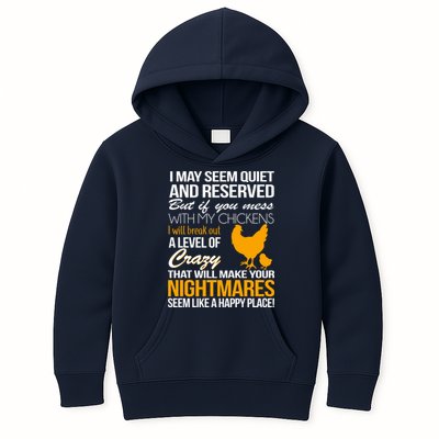 Don't Mess With My Chickens Kids Hoodie