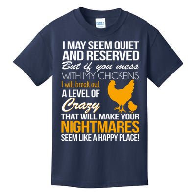 Don't Mess With My Chickens Kids T-Shirt